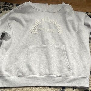 Refuge Light Gray Positive Energy Sweatshirt
